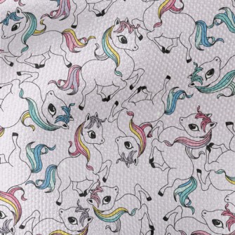 Cute Colorful Unicorn Waterproof Canvas