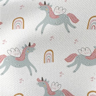 Happy Flying Unicorn Waterproof Canvas