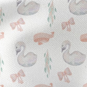 Watercolor Fairy Tale Swan Waterproof Canvas