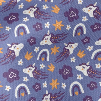 Elegant Unicorn With Crown Waterproof Canvas