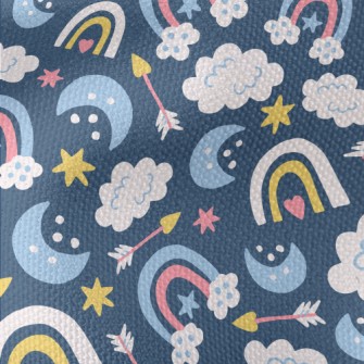 Rainbow At Night Waterproof Canvas