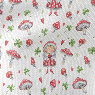 Red Magic Mushroom Elf Waterproof Canvas