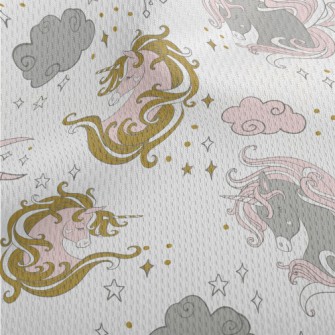 Unicorn Moon Nebula Athletic Mesh Flat Back