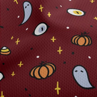 Cute Halloween Elements Athletic Mesh Flat Back