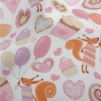 Squirrel&#39;s Dessert Party Athletic Mesh Flat Back