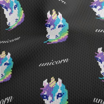 Mosaic Unicorn Athletic Mesh Flat Back