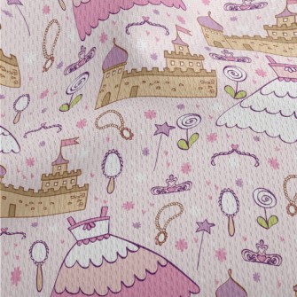 Princess Themed Children's Athletic Mesh Flat Back