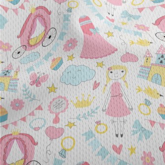 Colorful Fairy Tale World Athletic Mesh Flat Back