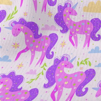 Apple Pattern Unicorn Terry