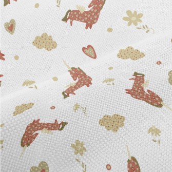 Fairytale Unicorn And White Cl Performance Linen