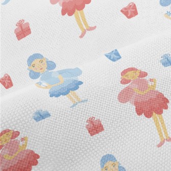 Blue And Pink Witch With Gift Performance Linen