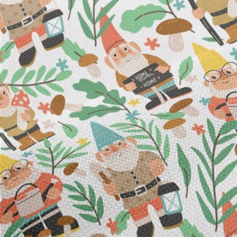 Dwarf And Mushroom Performance Linen