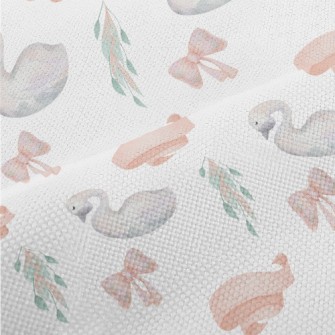 Watercolor Fairy Tale Swan Performance Linen