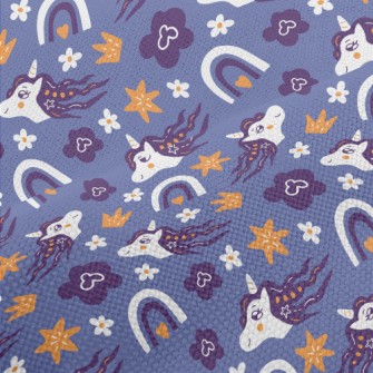 Elegant Unicorn With Crown Performance Linen