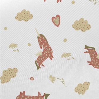 Fairytale Unicorn And White Cl Twill