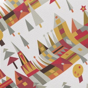 Cartoon Medieval Palace Twill
