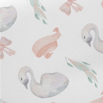 Watercolor Fairy Tale Swan Twill