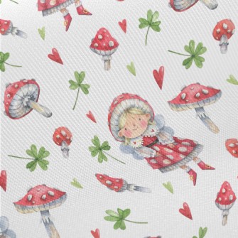 Red Magic Mushroom Elf Twill
