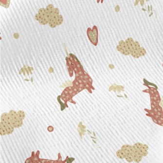 Fairytale Unicorn And White Cl Standard Corduroy