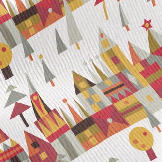 Cartoon Medieval Palace Standard Corduroy