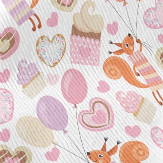 Squirrel&#39;s Dessert Party Standard Corduroy