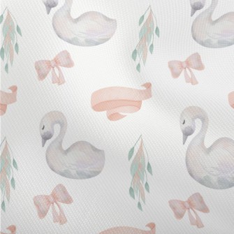 Watercolor Fairy Tale Swan Dobby