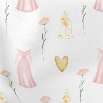Princess Dress With Roses Stretch Ponte