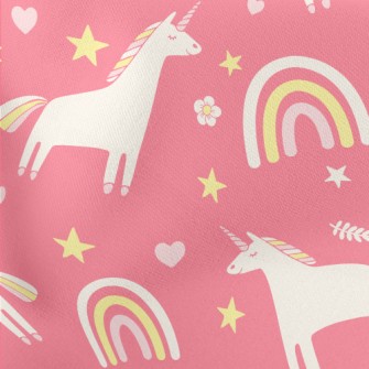 Fantasy Unicorn And Rainbow Stretch Ponte