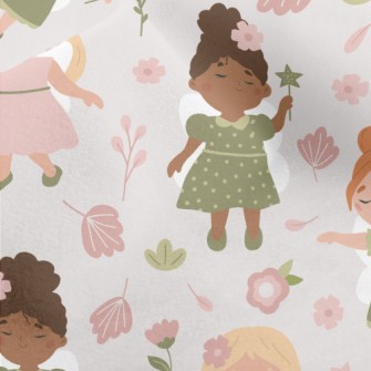 Fairy Tale Fairy And Flowers Micro Fleece