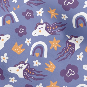 Elegant Unicorn With Crown Micro Fleece