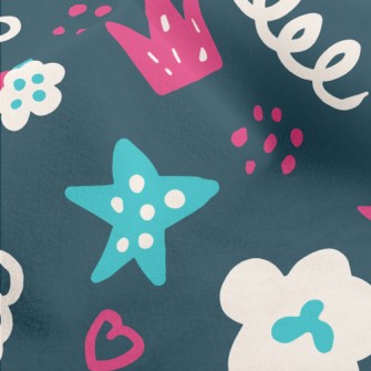 Playful Rainbow Graffiti Micro Fleece