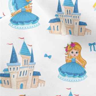 Beautiful Princess And Castle Micro Fleece