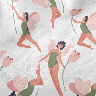 Fairies Dancing With Flowers Minky