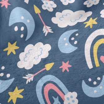 Rainbow At Night Minky