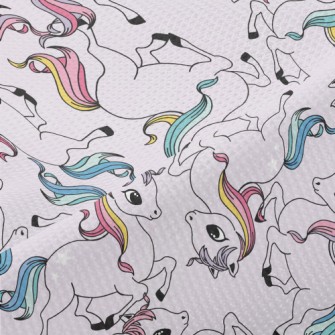 Cute Colorful Unicorn Piqué