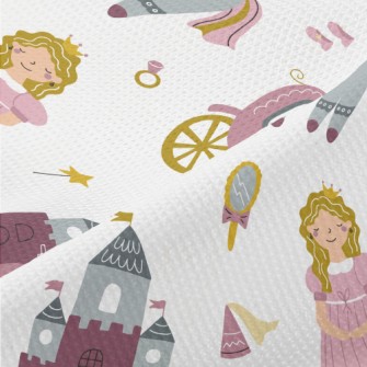 Fairytale Princess And Carriag Piqué
