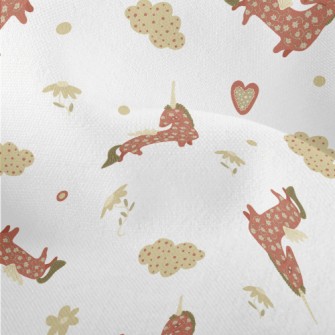 Fairytale Unicorn And White Cl Lightweight Performance Linen
