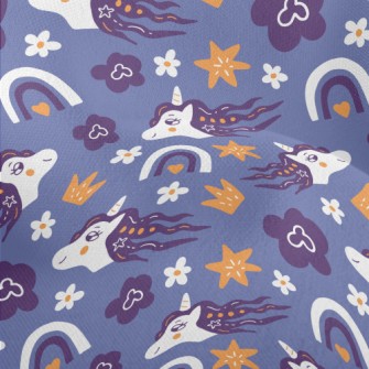 Elegant Unicorn With Crown Lightweight Performance Linen