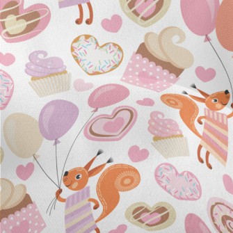 Squirrel&#39;s Dessert Party Lightweight Performance Linen