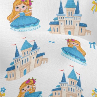 Beautiful Princess And Castle Lightweight Performance Linen