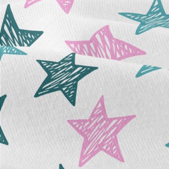 Hand Drawn Star Doodles Modern Jersey