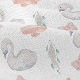 Watercolor Fairy Tale Swan Modern Jersey