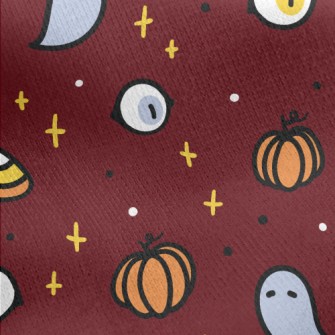 Cute Halloween Elements Jersey Backed Fleece