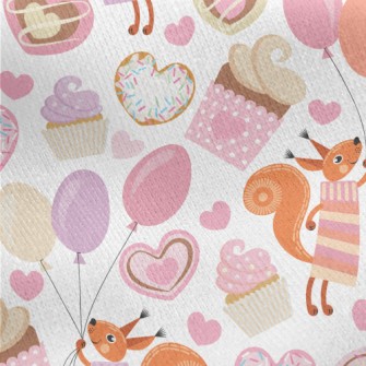 Squirrel&#39;s Dessert Party Jersey Backed Fleece