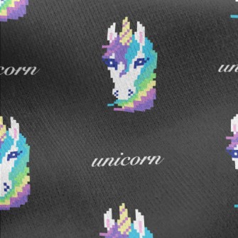 Mosaic Unicorn Jersey Backed Fleece