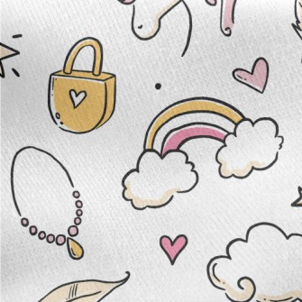 Fairy Tale Princess Elements Jersey Backed Fleece