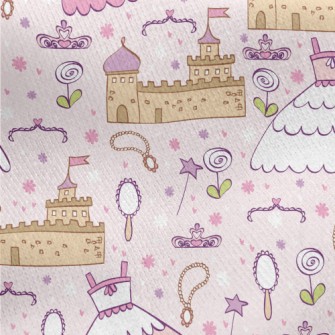 Princess Themed Children's Jersey Backed Fleece