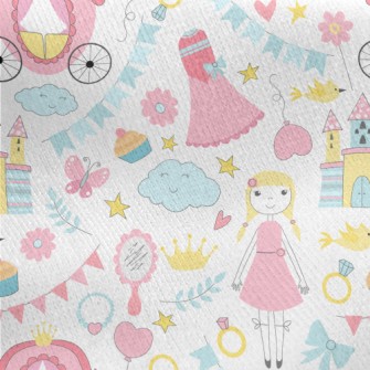 Colorful Fairy Tale World Jersey Backed Fleece