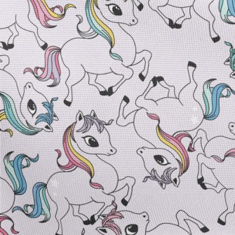 Cute Colorful Unicorn Pongee