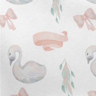 Watercolor Fairy Tale Swan Pongee